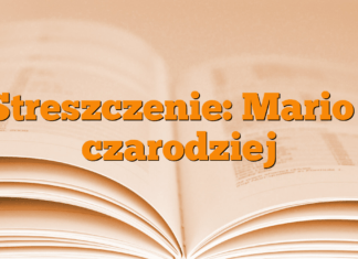 Streszczenie: Mario i czarodziej Streszczenie: Mario i czarodziej