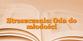Streszczenie: Oda do młodości Streszczenie: Oda do młodości