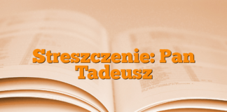 Streszczenie: Pan Tadeusz Streszczenie: Pan Tadeusz