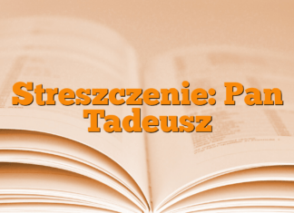 Streszczenie: Pan Tadeusz Streszczenie: Pan Tadeusz