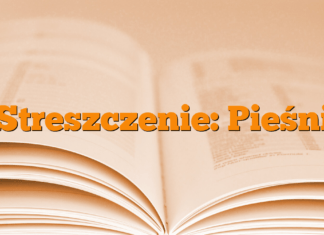 Streszczenie: Pieśni Streszczenie: Pieśni
