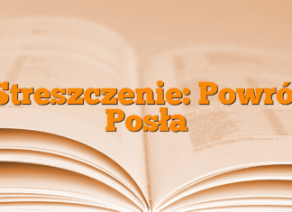 Streszczenie: Powrót Posła Streszczenie: Powrót Posła