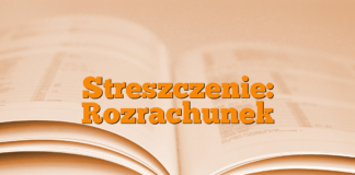 Streszczenie: Rozrachunek Streszczenie: Rozrachunek