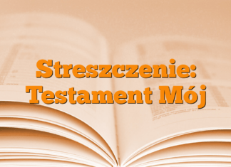 Streszczenie: Testament Mój Streszczenie: Testament Mój