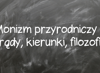 Monizm przyrodniczy – prądy, kierunki, filozofia Monizm przyrodniczy – prądy, kierunki, filozofia