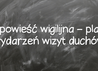 Opowieść wigilijna – plan wydarzeń wizyt duchów Opowieść wigilijna – plan wydarzeń wizyt duchów