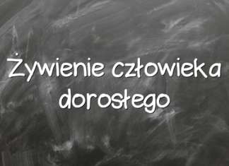Żywienie człowieka dorosłego Żywienie człowieka dorosłego