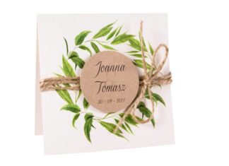 Zaproszenia ślubne w stylu boho – stoi za nimi naprawdę ciekawa historia Zaproszenie ślubne Jungle w stylu boho